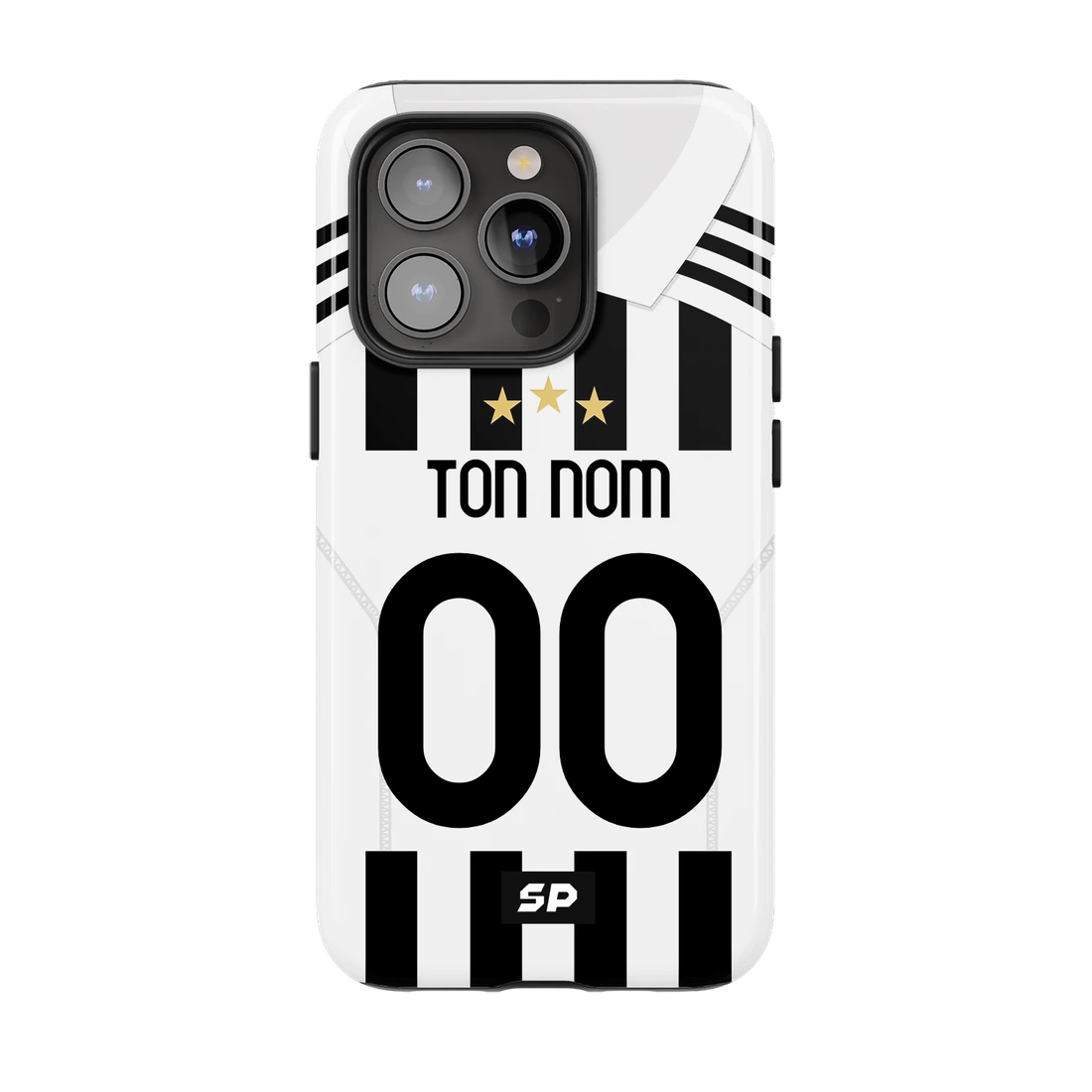 Coque Juventus — Domicile signée SP, personnalisée Ton nom / 00