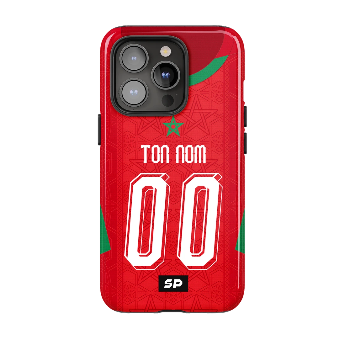 Coque Maroc — Domicile signée SP, personnalisée Ton nom / 00