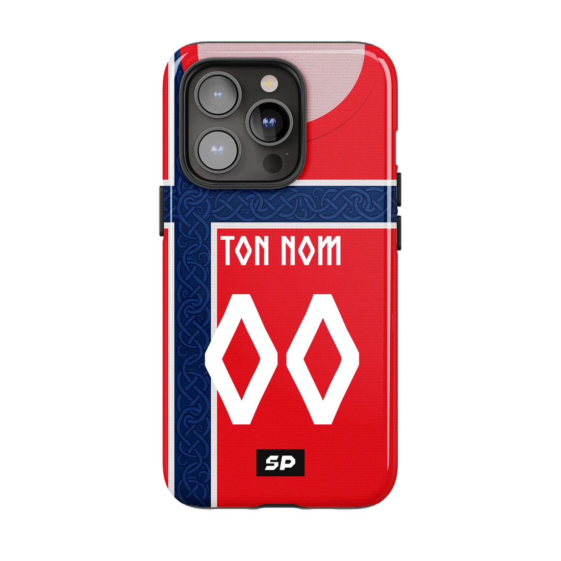 Coque Norvège — Domicile SP, exemple Ton nom / 00