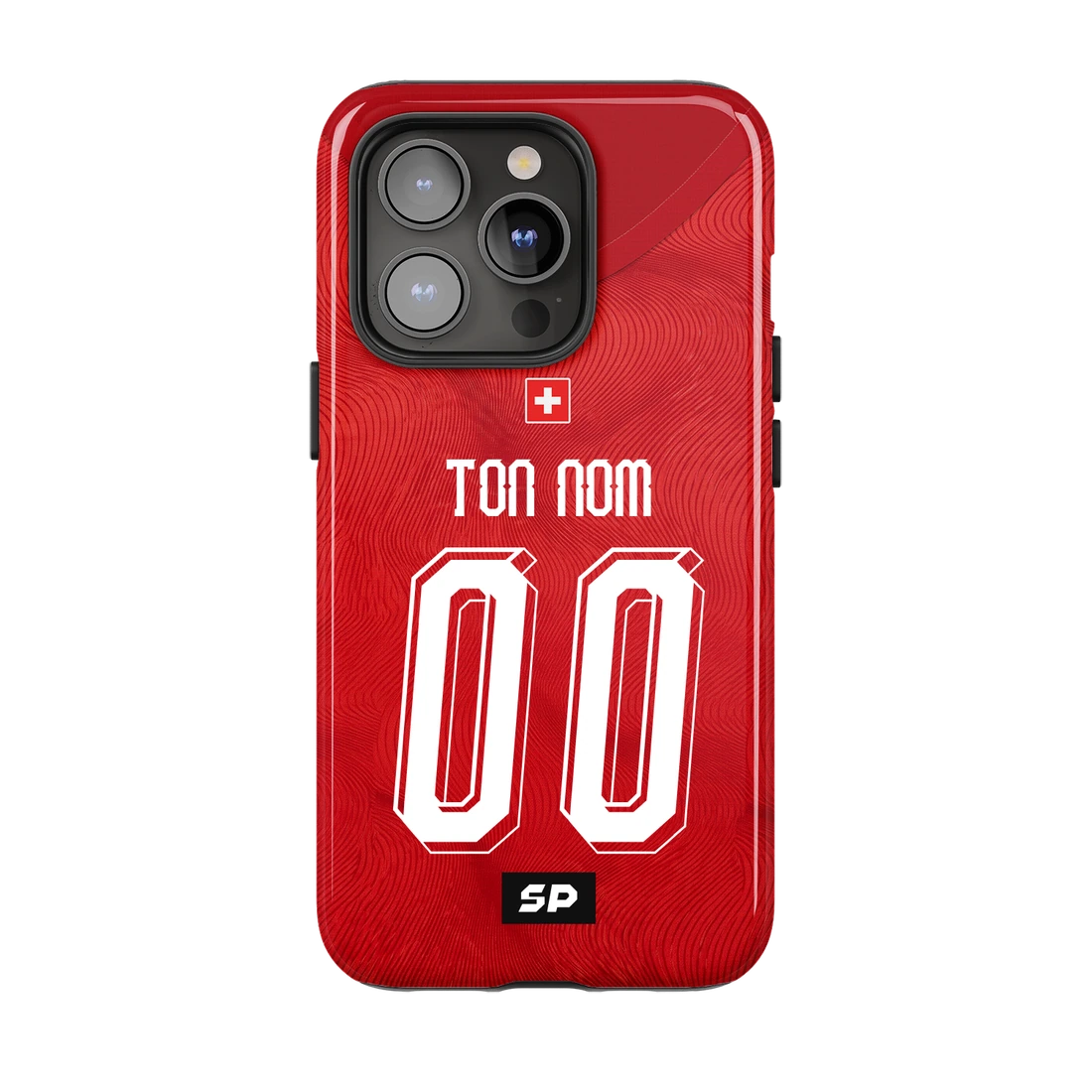 Coque Suisse — Domicile SP, exemple Ton nom / 00