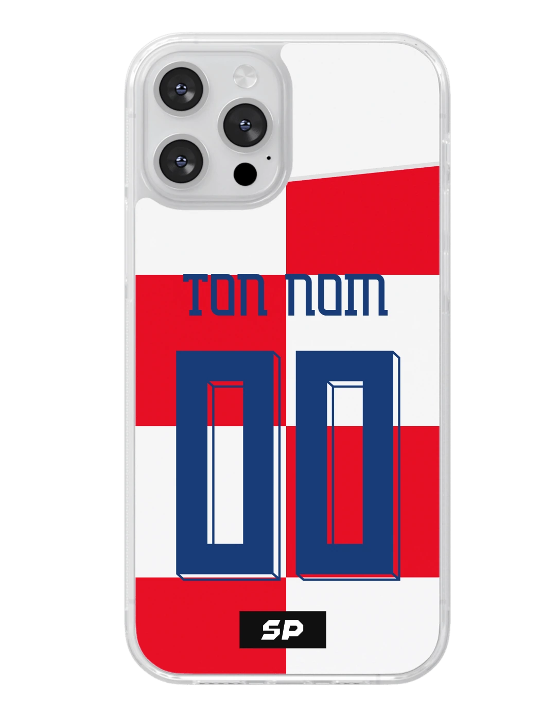 Coque Croatie — Domicile SP, exemple Ton nom / 00
