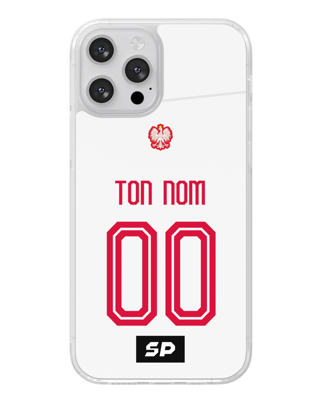 Coque Pologne — Domicile signée SP, personnalisée Ton nom / 00
