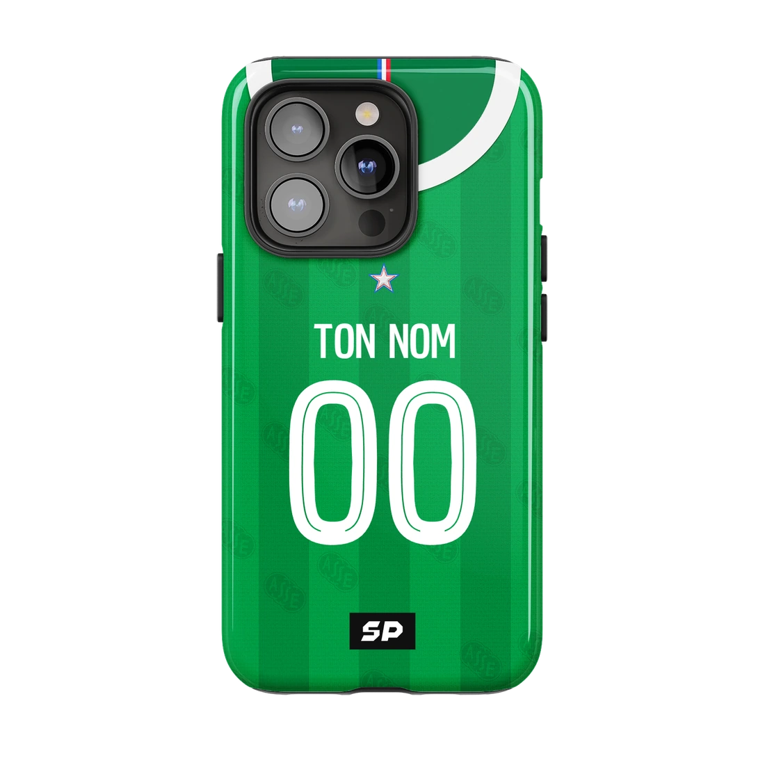 Coque Saint-Étienne — Domicile signée SP, personnalisée Ton nom / 00