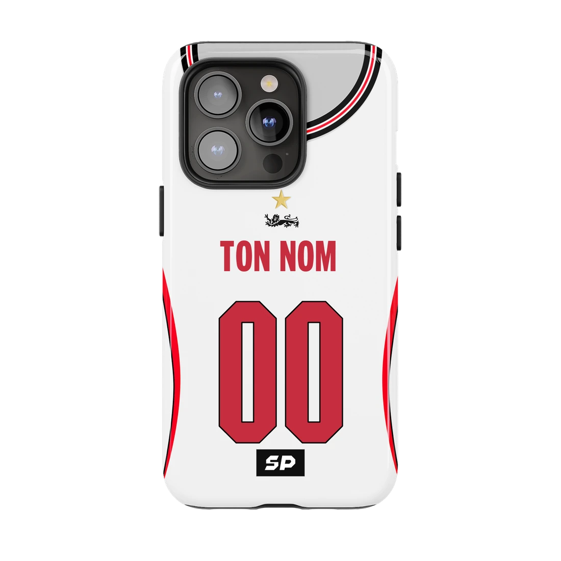 Coque Angleterre — Domicile signée SP, personnalisée Ton nom / 00