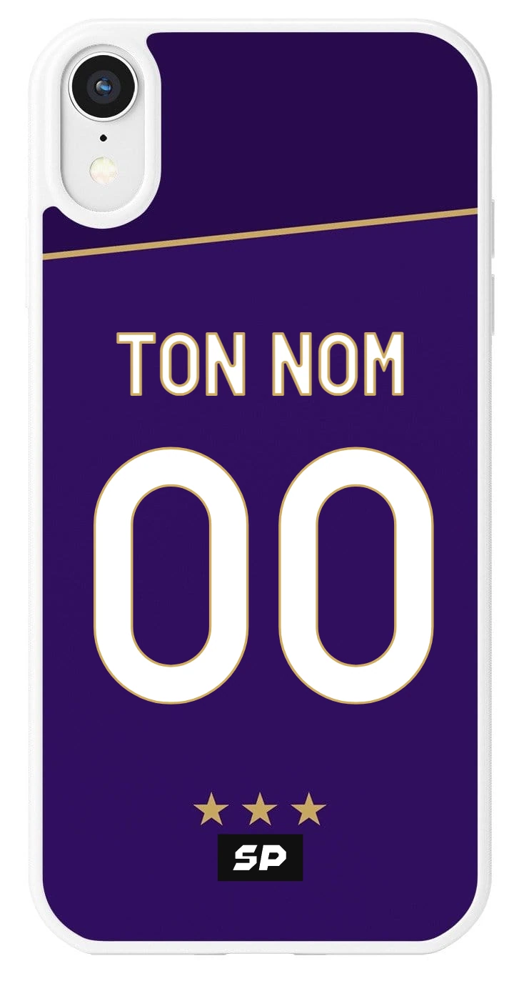 Coque Anderlecht — Domicile signée SP, personnalisée Ton nom / 00