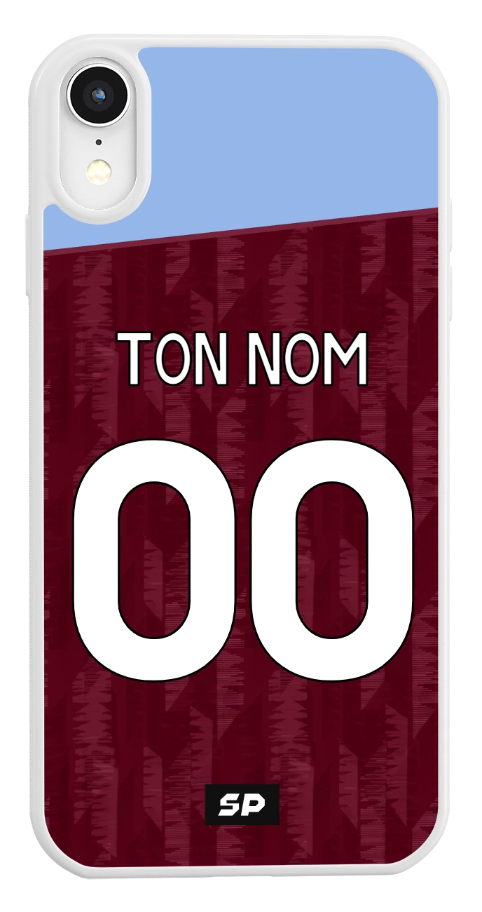 Coque Aston Villa — Domicile signée SP, personnalisée Ton nom / 00