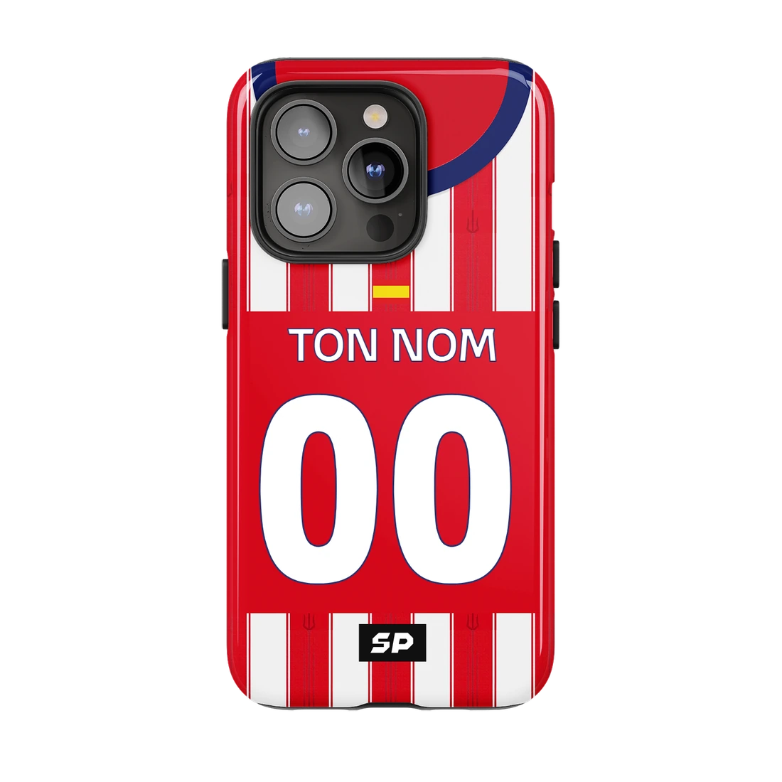 Coque Atletico — Domicile signée SP, personnalisée Ton nom / 00