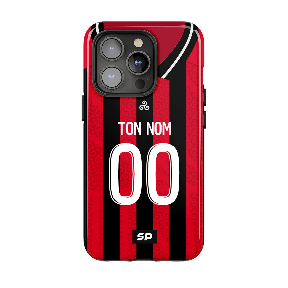 Coque Guingamp — Domicile signée SP, personnalisée Ton nom / 00